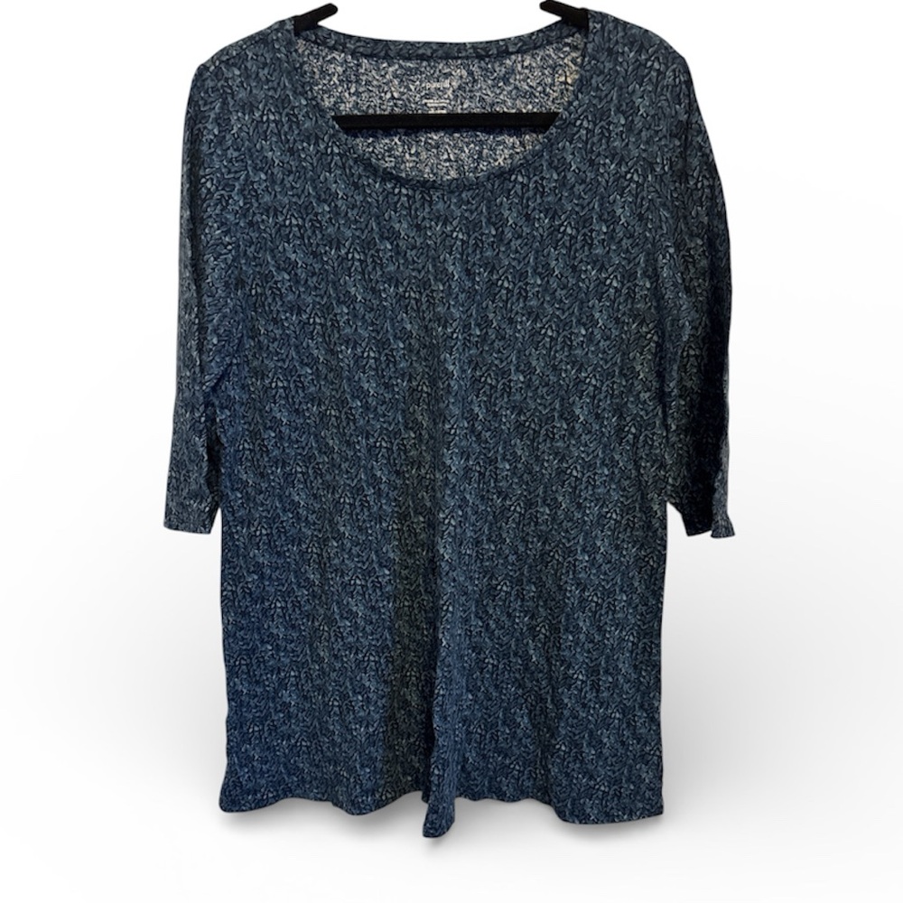 Women’s Navy Blue Scoop Neck Knit Top